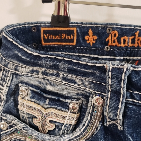 🌻 NWOT Rock Revivial Straight Leg - Picture 8 of 10